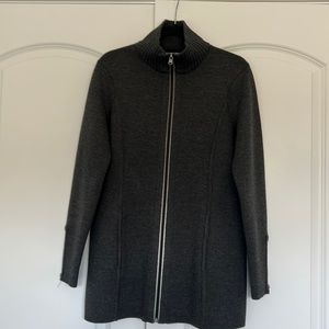 Athleta grey wool jacket size large